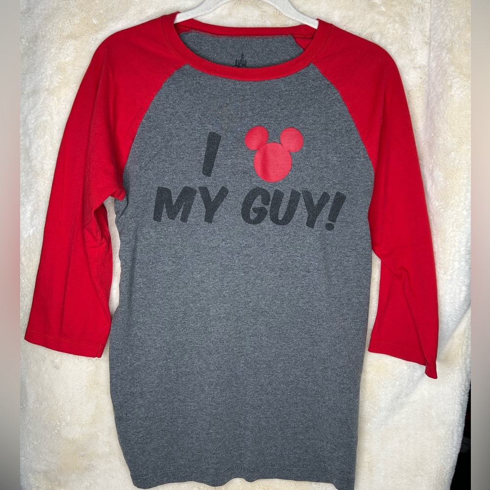 I love my guy Disney parks 3/4 sleeve shirt size small